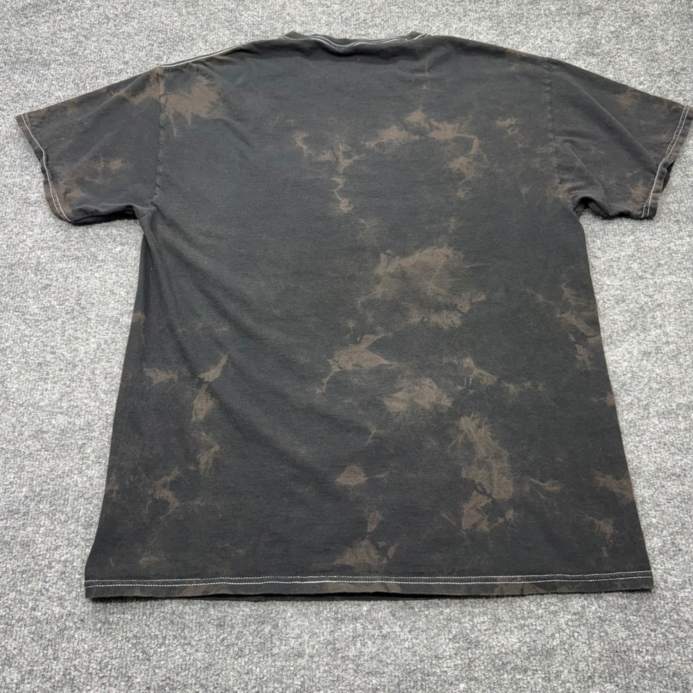 Disney Mickey Mouse Hiking Graphic Tee Black Acid Wash Men Medium Mad Engine - Picture 6 of 7